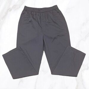 Ruxford Men's Adaptive Elastic‎ Waist Charcoal Gray Pull On Dress Pants, Size L